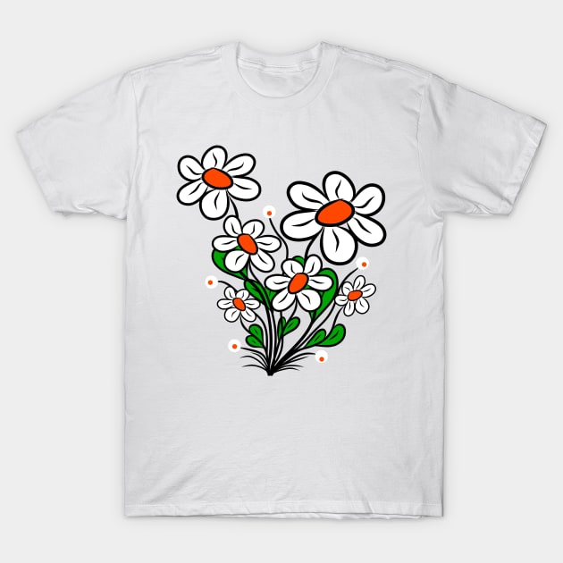 blooming daisies blossoms daisy flower blooms T-Shirt by rh_naturestyles